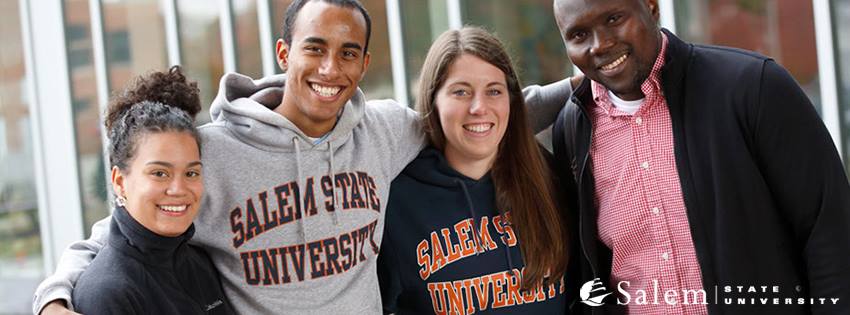 image of four Salem State students